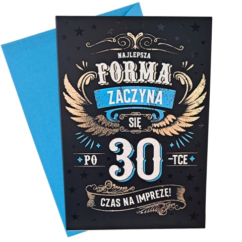 kartka z życzeniami na 30 urodziny