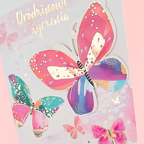 kartka z życzeniami na urodziny dla kobiety