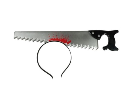 OPASKA PIŁA W GŁOWIE PRZEBRANIE NA HALLOWEEN