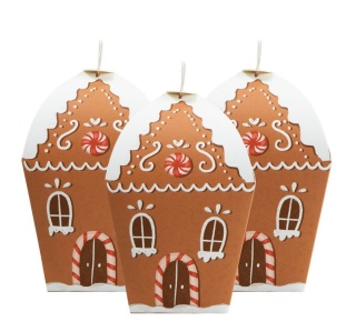 PUDEŁECZKA NA UPOMINKI PIERNIKOWE DOMKI 3szt. KALENDARZ ADWENTOWY