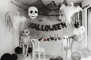 BALON FOLIOWY CZASZKA 52cm BALON NA HALLOWEEN SZKIELET