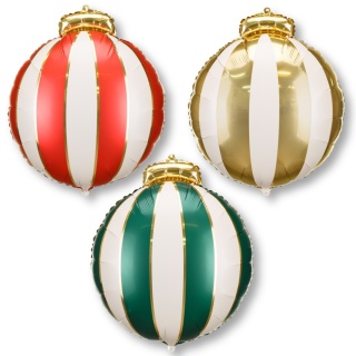 BALONY FOLIOWE BOMBKI 60cm 3szt. BALON BOMBKA ŚWIĄTECZNE DEKORACJE