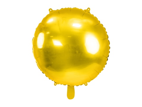 BALON FOLIOWY PASTYLKA ZŁOTY OKRĄGŁY 59cm ZŁOTY BALON