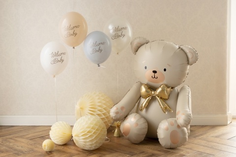 BALONY LATEKSOWE WELCOME BABY NIEBIESKIE 30cm 6szt. BALONY NA POWITANIE MALUSZKA