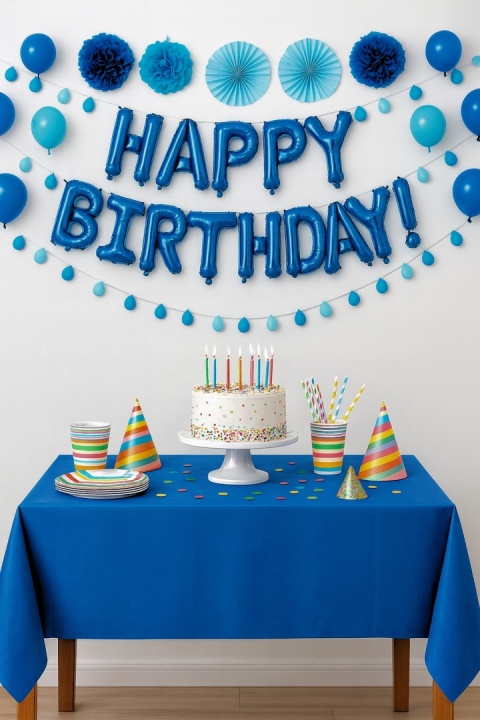 GRANATOWY OBRUS CERATKA 137x274cm WODOODPORNY WIELORAZOWY