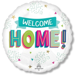 BALON FOLIOWY WELCOME HOME 45cm BALON NA POWITANIE