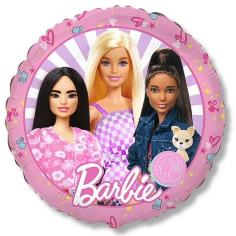 BALON FOLIOWY BARBIE 45cm BALON LALKA BARBIE