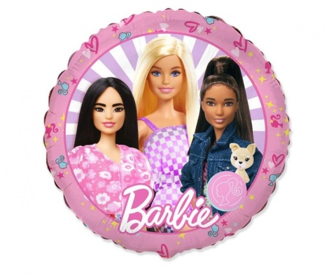 BALON FOLIOWY BARBIE 45cm BALON LALKA BARBIE