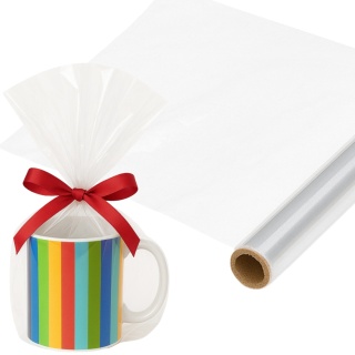 FOLIA TRANSPARENTNA CELOFAN 300x70cm FOLIA DO PREZENTÓW KOSZE PREZENTOWE