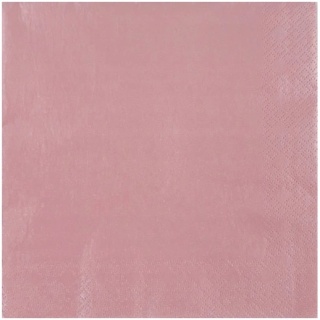 SERWETKI PERŁOWE RÓŻOWE ZŁOTO 20szt. 33x33cm DEKORACJA STOŁU