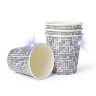 PAPIEROWE KUBECZKI KULA DISCO 6szt. KUBKI JEDNORAZOWE