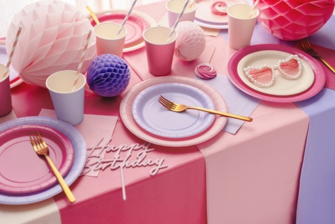 FIOLETOWE SERWETKI GŁADKIE LILIOWE 20szt. 33x33cm SERWETKI JEDNORAZOWE FIOLETOWE