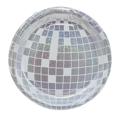 PAPIEROWE TALERZYKI KULA DISCO 6szt. TALERZYKI JEDNORAZOWE 18cm