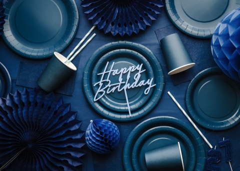 GRANATOWE SERWETKI GŁADKIE 20szt. 33x33cm SERWETKI JEDNORAZOWE