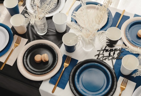 GRANATOWE SERWETKI GŁADKIE 20szt. 33x33cm SERWETKI JEDNORAZOWE