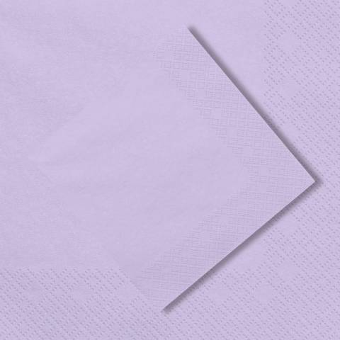 FIOLETOWE SERWETKI GŁADKIE LILIOWE 20szt. 33x33cm SERWETKI JEDNORAZOWE FIOLETOWE