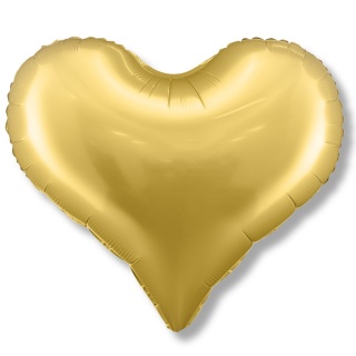 BALON FOLIOWY ZŁOTE SERCE 75cm BALON SERCE ZŁOTE SATYNA