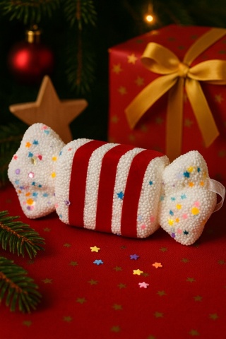 STYROPIANOWA ZAWIESZKA CUKIEREK 15cm 1szt.