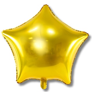 BALON FOLIOWY GWIAZDKA ZŁOTA 48cm URODZINY SYLWESTER