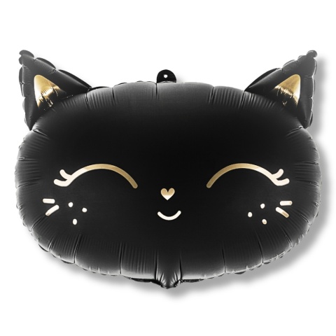 BALON FOLIOWY CZARNY KOT 60cm BALON KOTEK