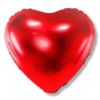 BALON FOLIOWY CZERWONE SERCE 45cm WALENTYNKI DEKORACJE