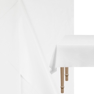 BIAŁY OBRUS CERATKA 137x183cm WIELORAZOWY