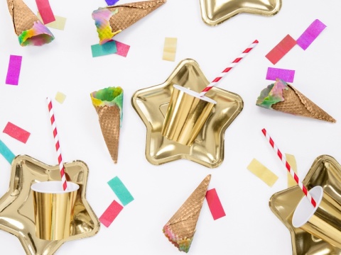 SŁOMKI BIAŁO-CZERWONE 10szt. SŁOMKI JEDNORAZOWE PAPIEROWE