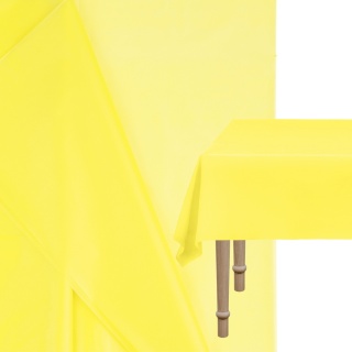 ŻÓŁTY OBRUS CERATKA 137x183cm WIELORAZOWY