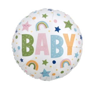 BALON FOLIOWY BABY 45cm BALON NA BABY SHOWER POWITANIE DZIECKA
