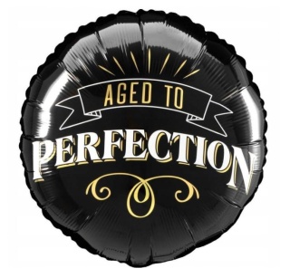 BALON HAPPY BIRTHDAY DWUSTRONNY 45cm BALON URODZINOWY CZARNY