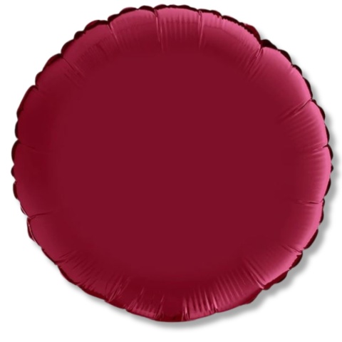 BALON FOLIOWY PASTYLKA CHERRY SATIN 46cm BALON OKRĄGŁY WIŚNIOWY SATYNOWY