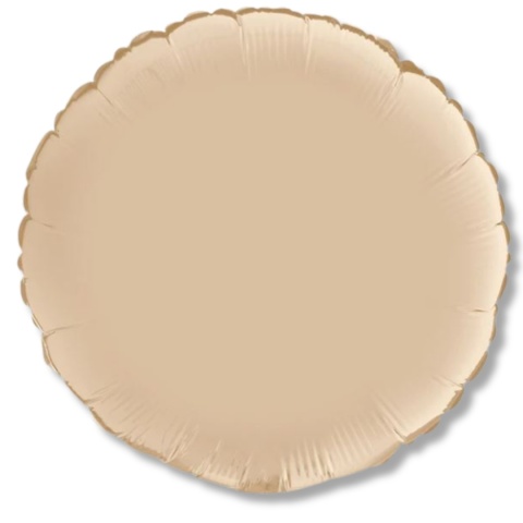 BALON FOLIOWY PASTYLKA CREAM SATIN 46cm BALON OKRĄGŁY KREMOWY SATYNOWY