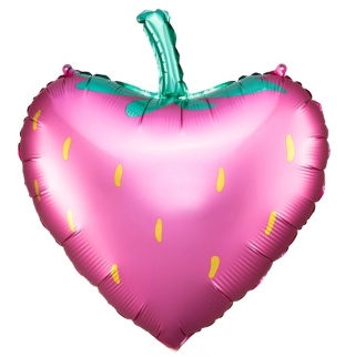 BALON FOLIOWY TRUSKAWKA RÓŻOWA 65cm BALON TRUSKAWKA JUICY PARTY