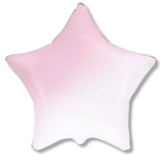 BALON FOLIOWY GWIAZDA Z GRADIENTEM 45cm BALON RÓŻOWA GWIAZDA