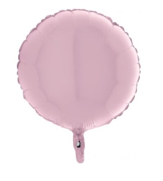 BALON FOLIOWY PASTYLKA RÓŻOWA BŁYSZCZĄCA 45cm BALON PASTYLKA
