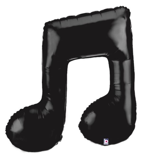 BALON FOLIOWY MUZYCZNY NUTA 86cm BALON NUTA