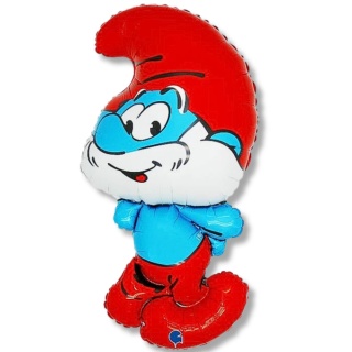 BALON FOLIOWY PAPA SMERF 105cm BALON Z BAJKI SMERFY