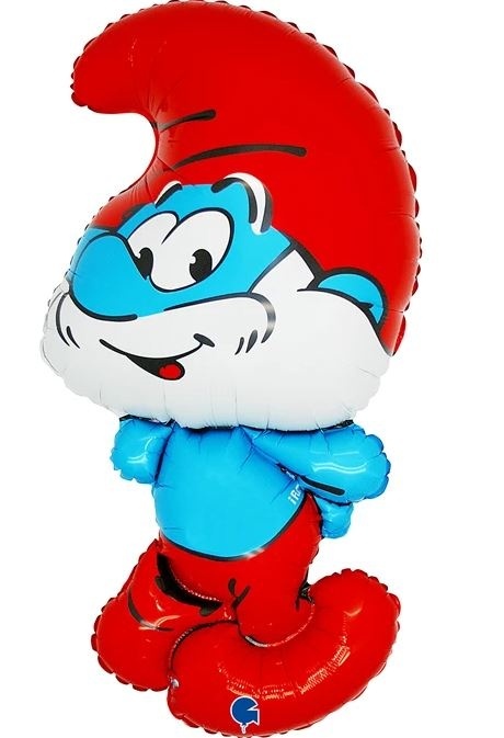 BALON FOLIOWY PAPA SMERF 105cm BALON Z BAJKI SMERFY