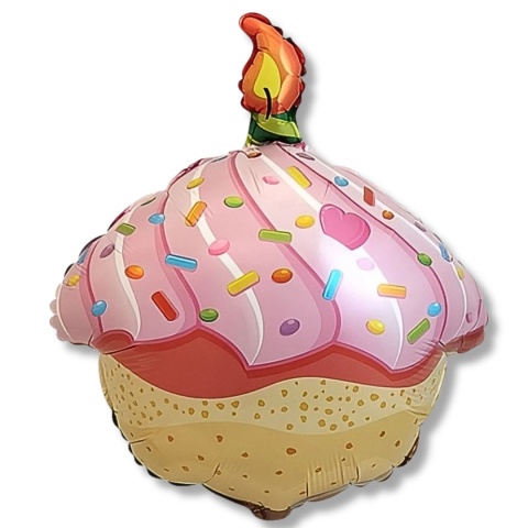 BALON FOLIOWY BABECZKA ZE ŚWIECZKĄ 59cm BALON URODZINOWY BABECZKA