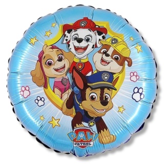 BALON FOLIOWY EKIPA PSI PATROL 45cm BALON Z PIESKAMI PAW PATROL