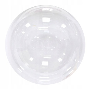 PRZEZROCZYSTY BALON FOLIOWY BOBO 18cali (45cm) BALON DO FLOWER BOXÓW