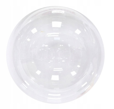 PRZEZROCZYSTY BALON FOLIOWY BOBO 24cale (60cm) BALON DO FLOWER BOXÓW