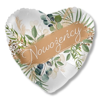 BALON DLA NOWOŻEŃCÓW MŁODEJ PARY 43cm WEDDING BALLOON