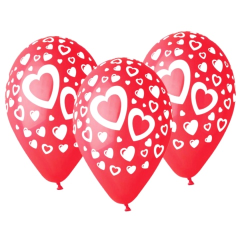 balony na walentynki