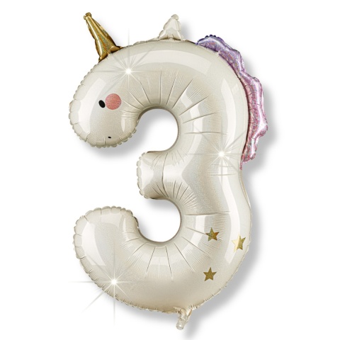 balon cyfra 3
