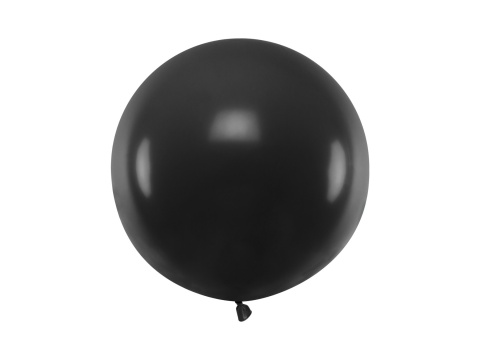 BALON LATEKSOWY JUMBO 60cm BLACK 1szt. DUŻY CZARNY BALON