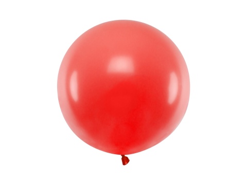 BALON LATEKSOWY JUMBO 60cm POPPY RED 1szt. DUŻY CZERWONY BALON