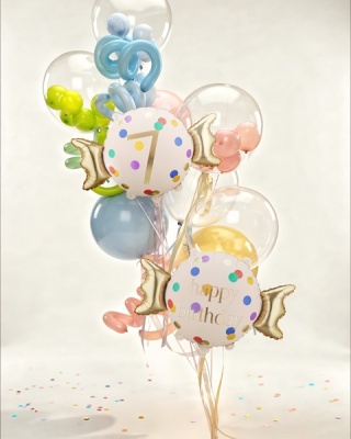 BALON URODZINOWY Z CYFRĄ 7 76cm BALON NA 7 URODZINY