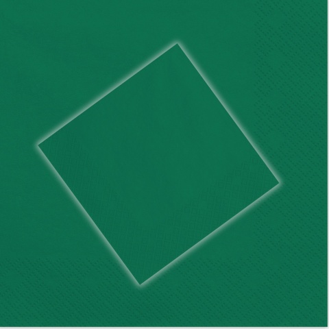 CIEMNY ZIELONY SERWETKI GŁADKIE 20szt. 33x33cm ZIELONE SERWETKI DEKORACJA STOŁU