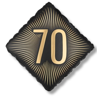 ELEGANCKI BALON NA 70 URODZINY 54cm BALON NA SIEDEMDZIESIĄTKĘ